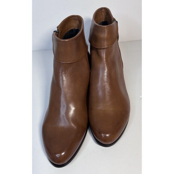 Spring Step Women's Stockholm Leather Ankle Boots Fold-over Cuffs  7.5-8 brown - Picture 6 of 11